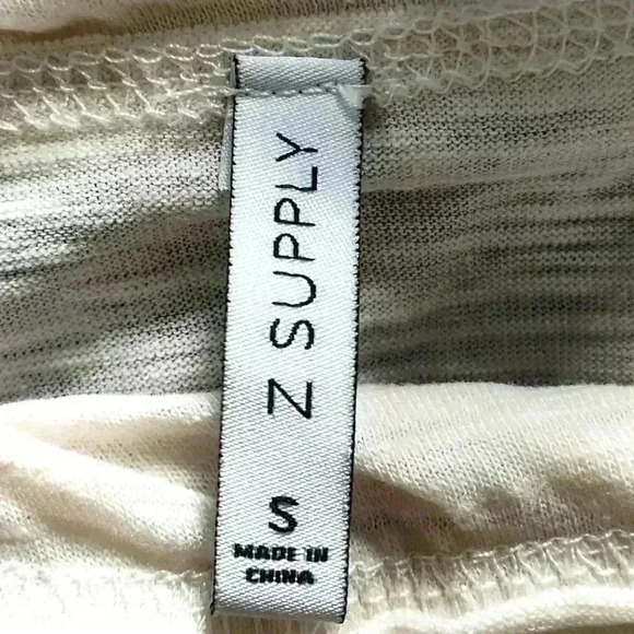 Anthropologie Z Supply cream long sleeve Slub jersey top | Sz Small | Oversized - Picture 4 of 6